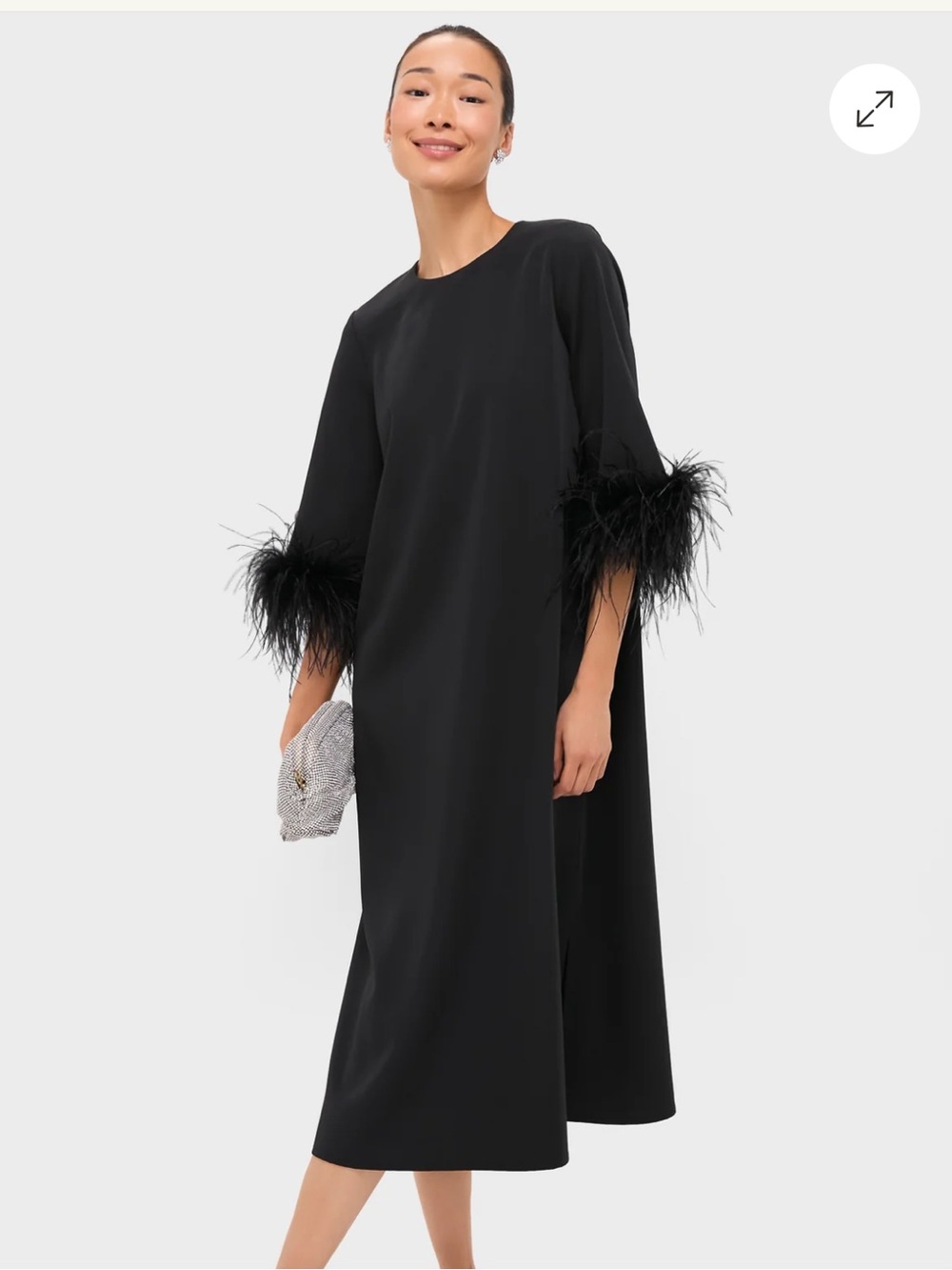 Black Feather Jamie Dress